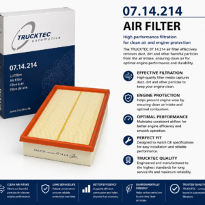 TRUCKTEC 07.14.214 Filter, Air Filter