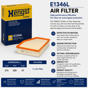 HENGST E1346L Filter, Air Filter