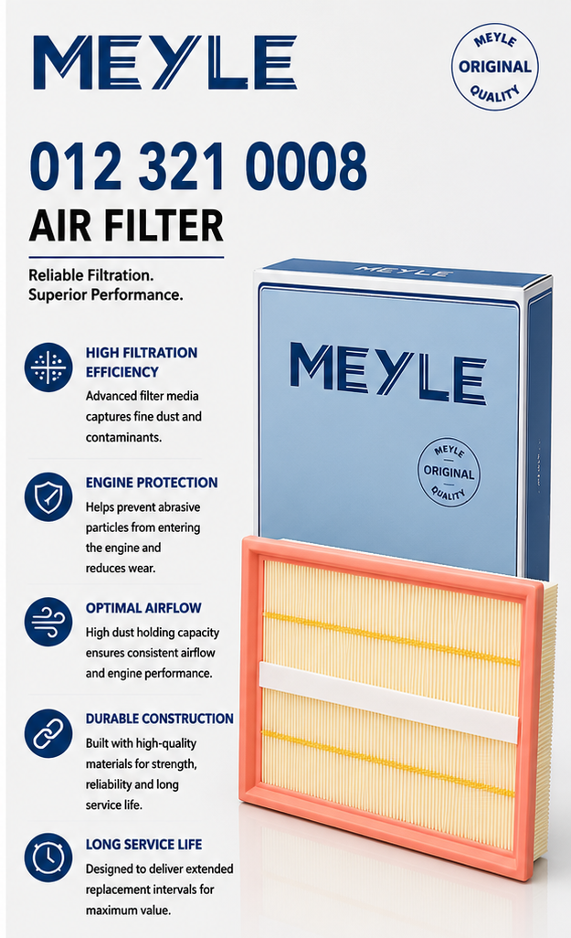 MEYLE 012 321 0008 Filter, Air Filter