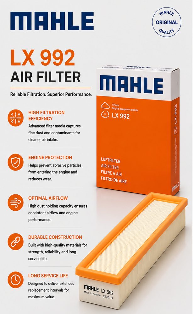 MAHLE LX 992 Filter, Air Filter