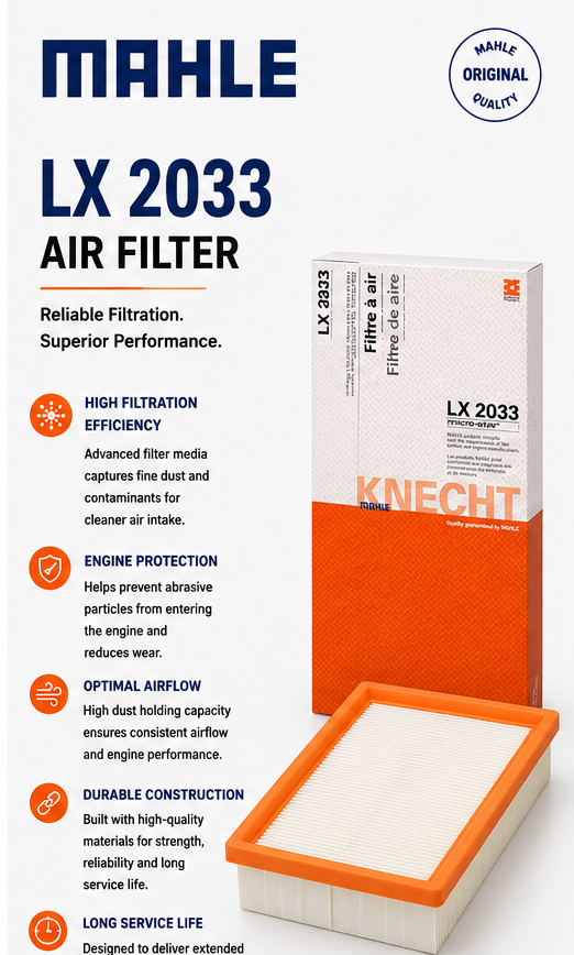 MAHLE LX 2033 Filter, Air Filter