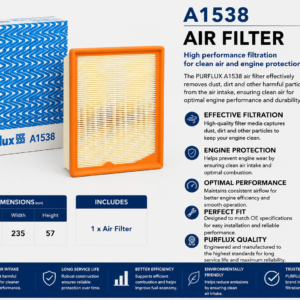 PURFLUX A1538 Filter, Air Filter