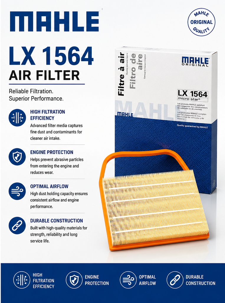 MAHLE LX 1564 Filter, Air Filter