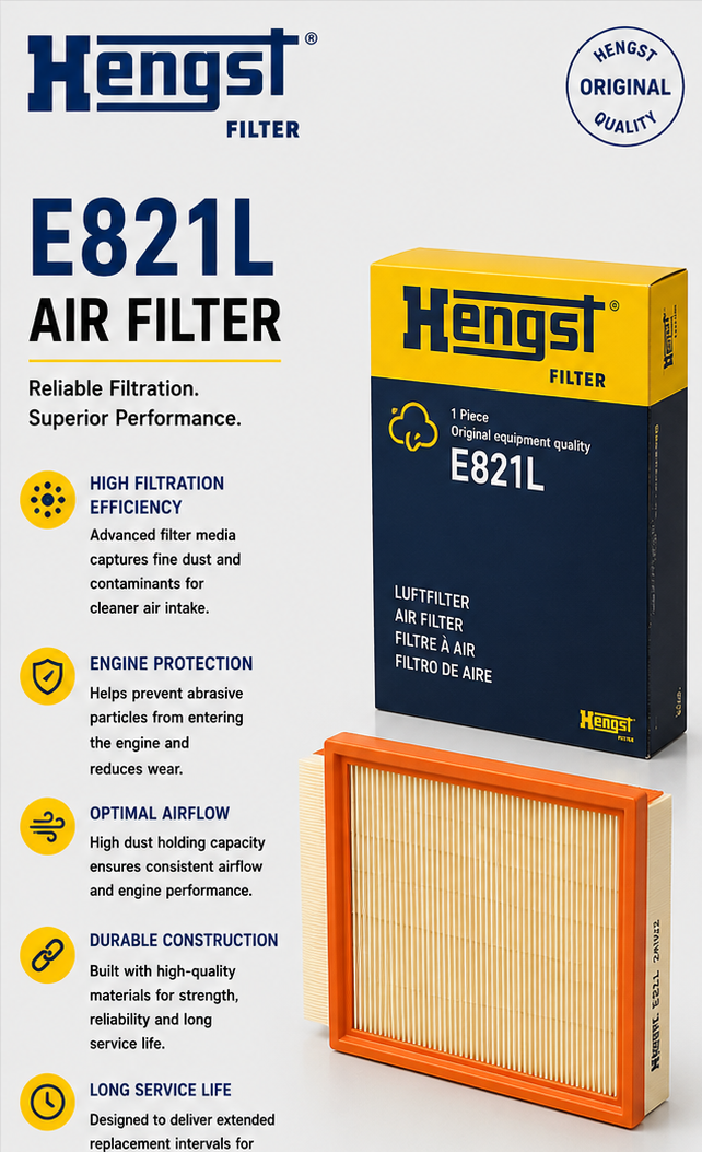 HENGST E821L Filter, Air Filter