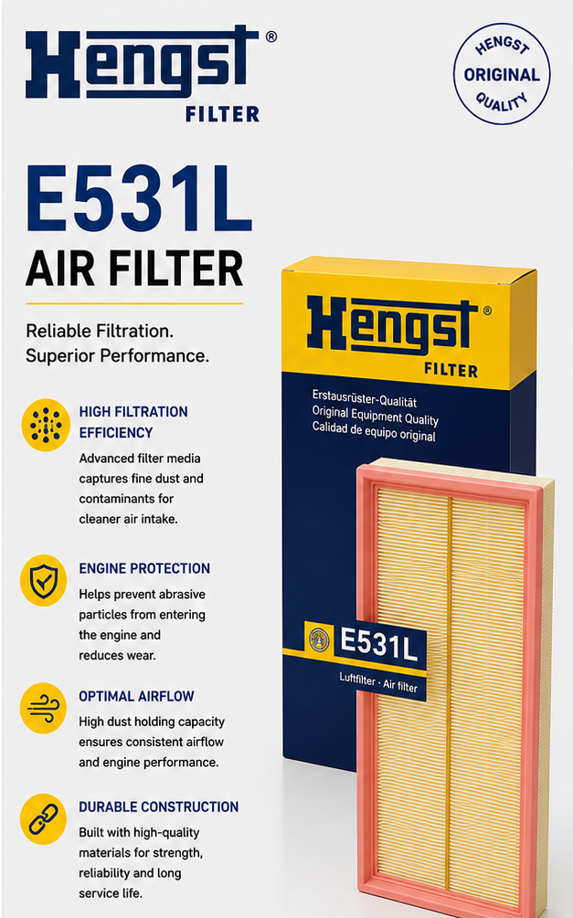 HENGST E531L Filter, Air Filter