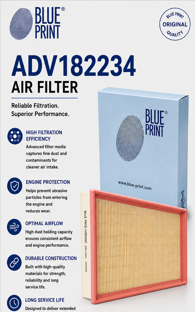 BLUE PRINT ADV182234 Filter, Air Filter