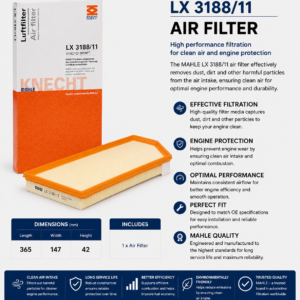 MAHLE LX 3188/11 Filter, Air Filter