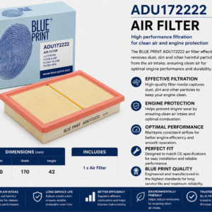 BLUE PRINT ADU172222 Filter, Air Filter