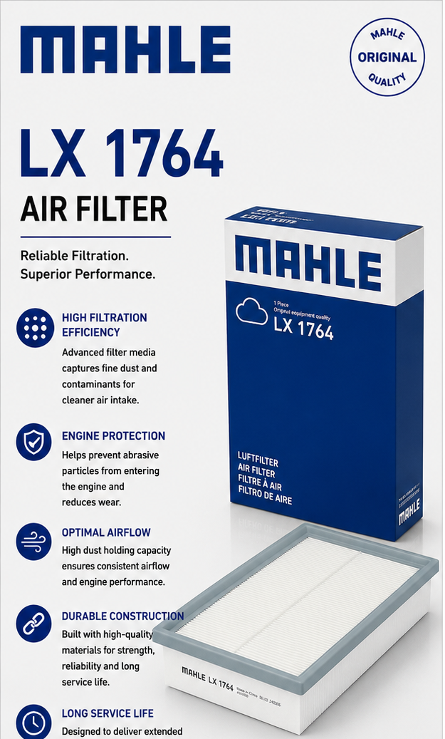 MAHLE LX 1764 Filter, Air Filter