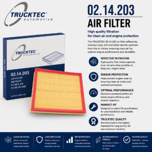 TRUCKTEC 02.14.203 Filter, Air Filter