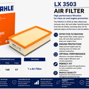 MAHLE LX 3503 Filter, Air Filter