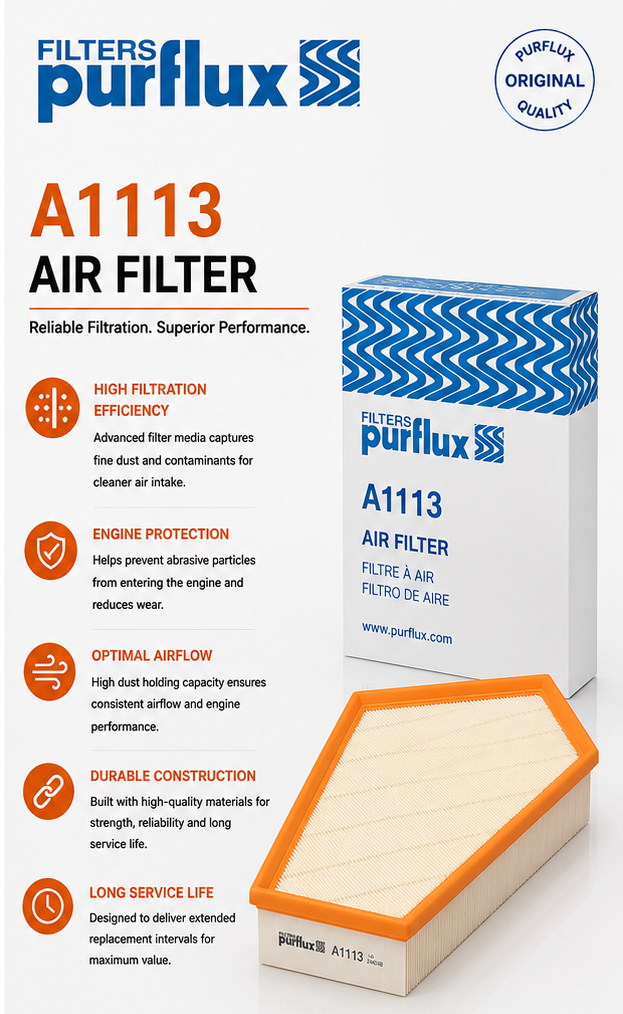 PURFLUX A1113 Filter, Air Filter