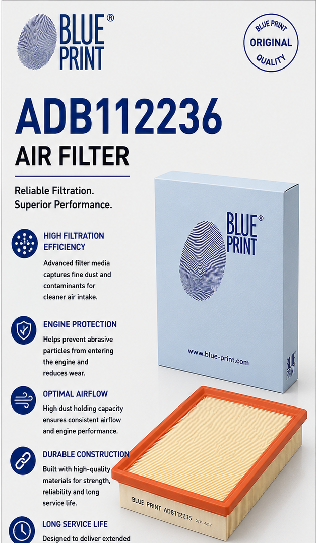 BLUE PRINT ADB112236 Filter, Air Filter