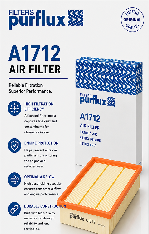 PURFLUX A1712 Filter, Air Filter