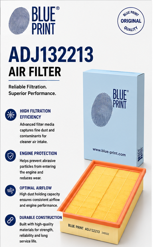 BLUE PRINT ADJ132213 Filter, Air Filter