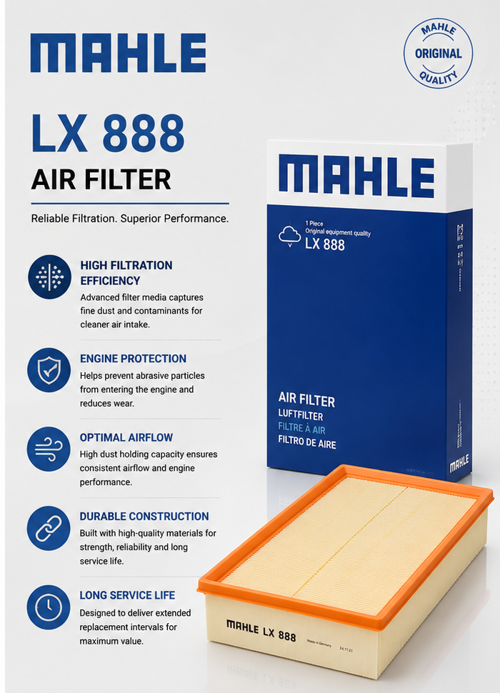 MAHLE LX 888 Filter, Air Filter