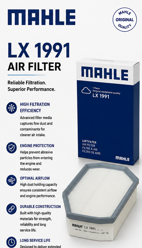 MAHLE LX 1991 Filter, Air Filter