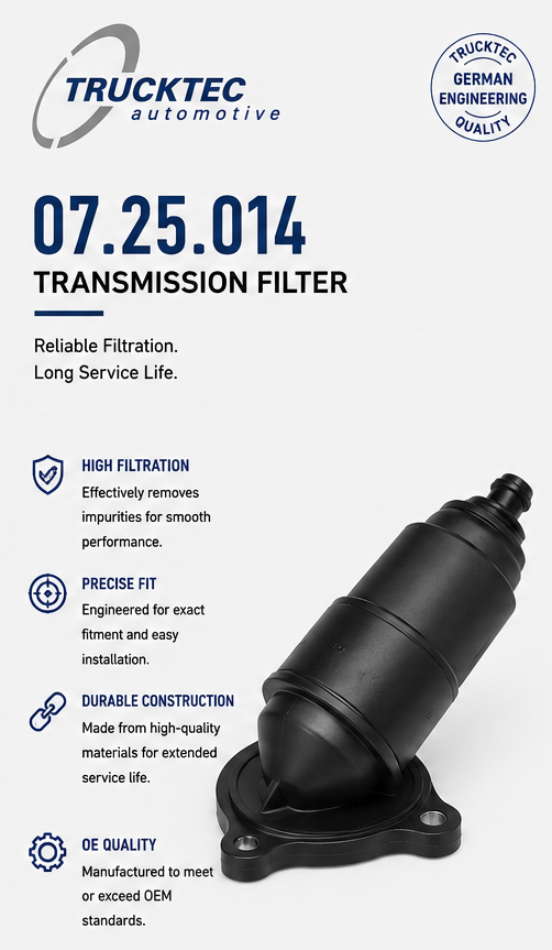 TRUCKTEC 07.25.014 Filter,Transmission Filter