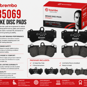 BREMBO P85069 Brakes,rake disc pads