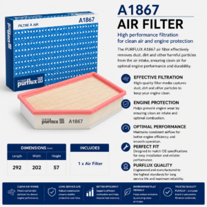 PURFLUX A1867 Filter, Air Filter