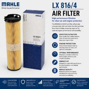 MAHLE LX 816/4 Filter, Air Filter