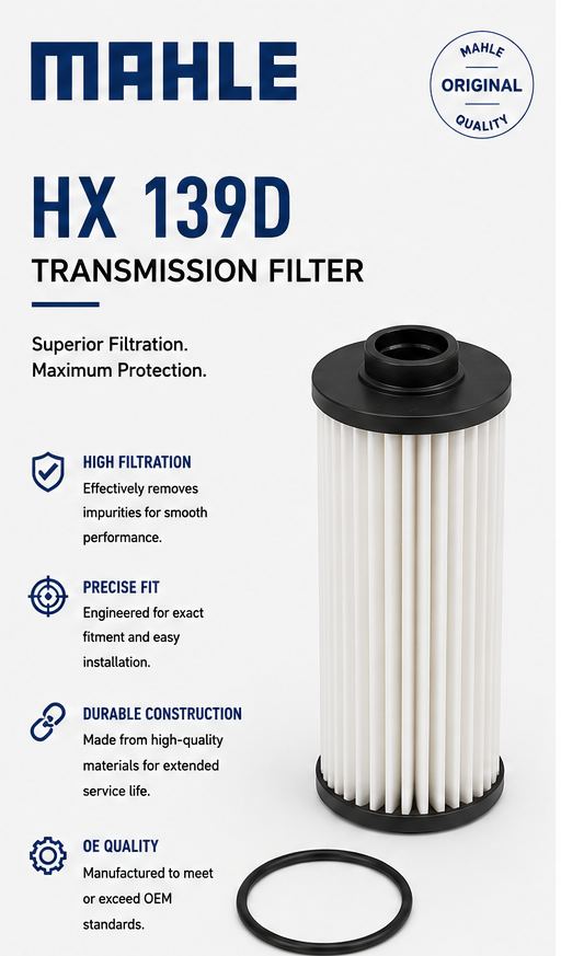 MAHLE HX 139D Filter,Transmission Filter