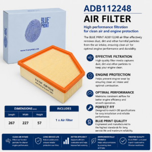 BLUE PRINT ADB112248 Filter, Air Filter