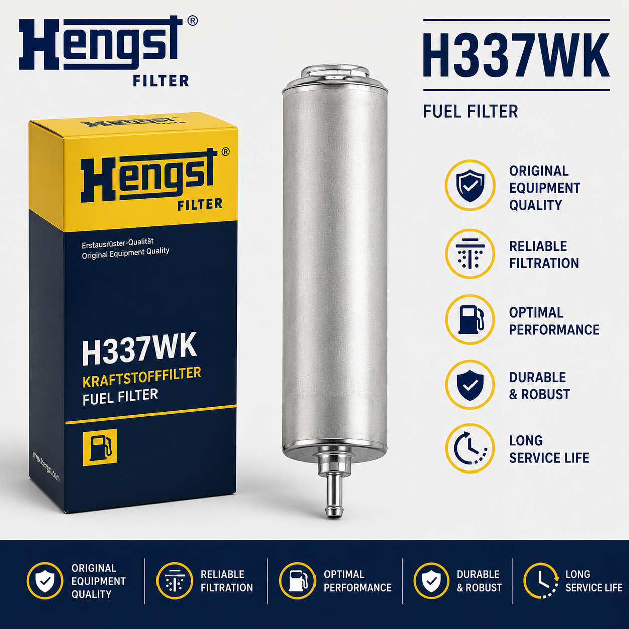 HENGST H337WK FILTER-- FUEL FILTER