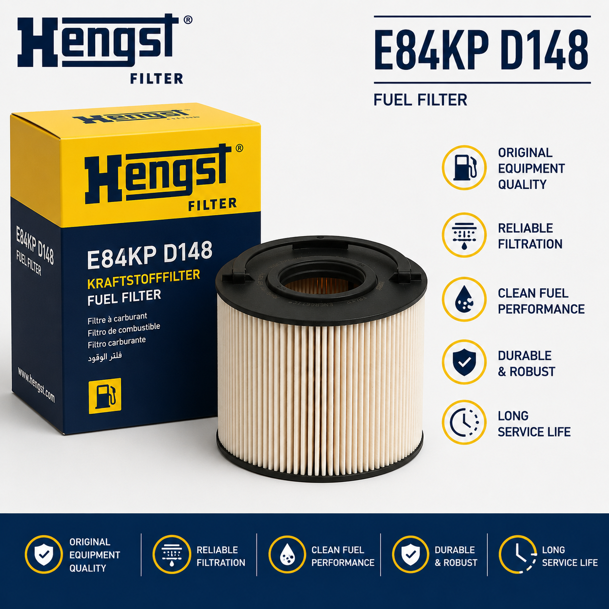 HENGST E84KP D148 FILTER-- FUEL FILTER