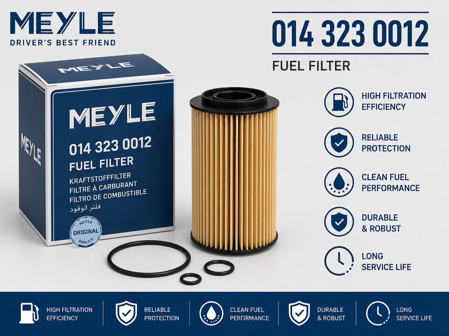 MEYLE 014 323 0012 FILTER-- FUEL FILTER