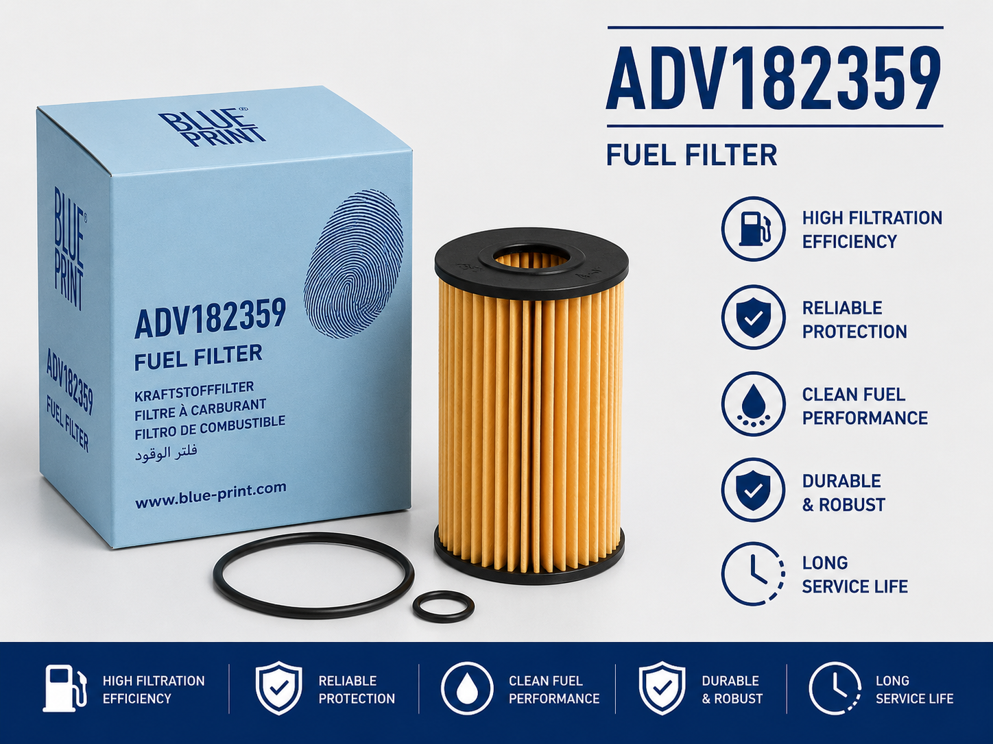 BLUE PRINT ADV182359 FILTER-- FUEL FILTER