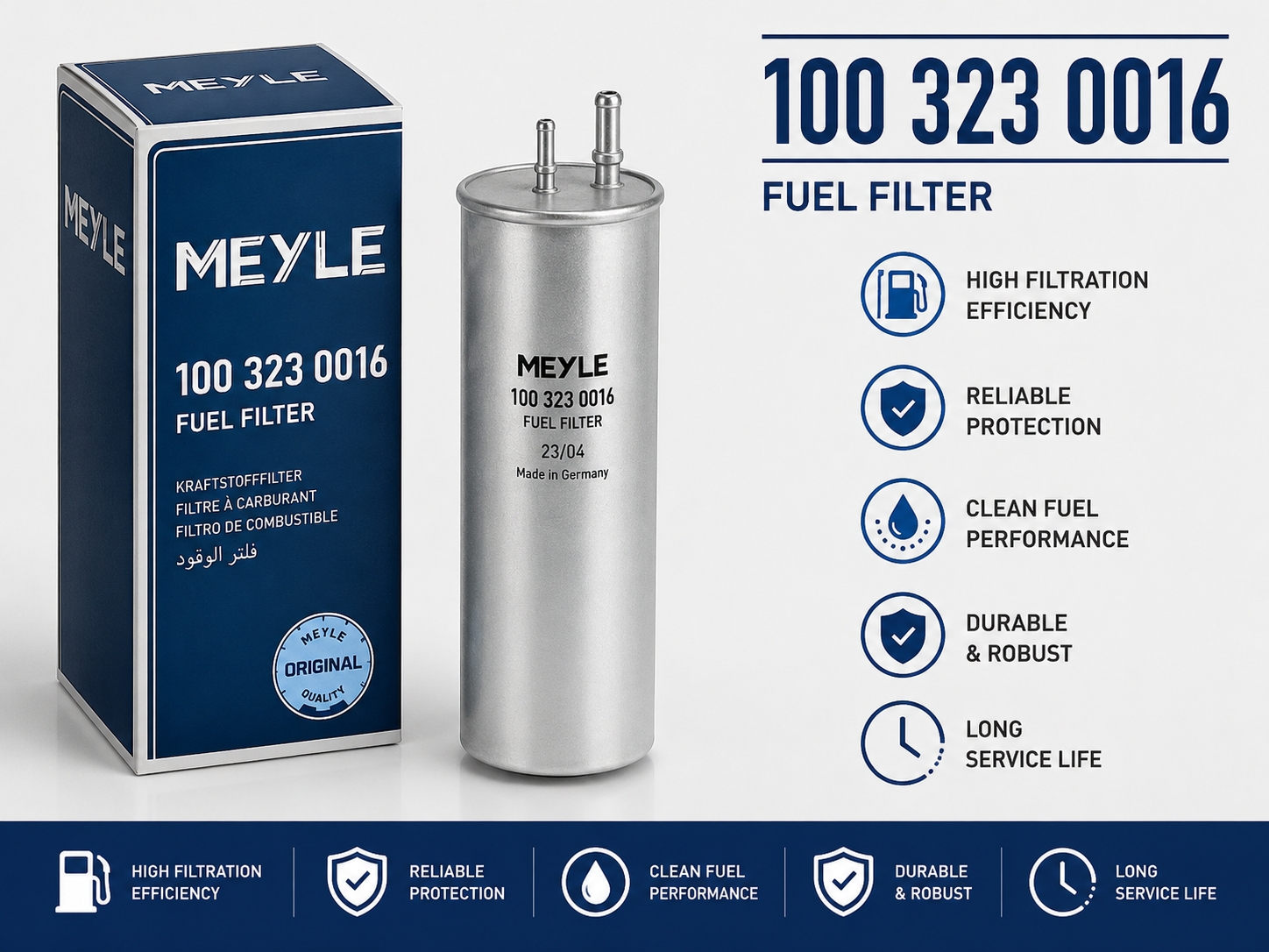 MEYLE 100 323 0016 FILTER-- FUEL FILTER