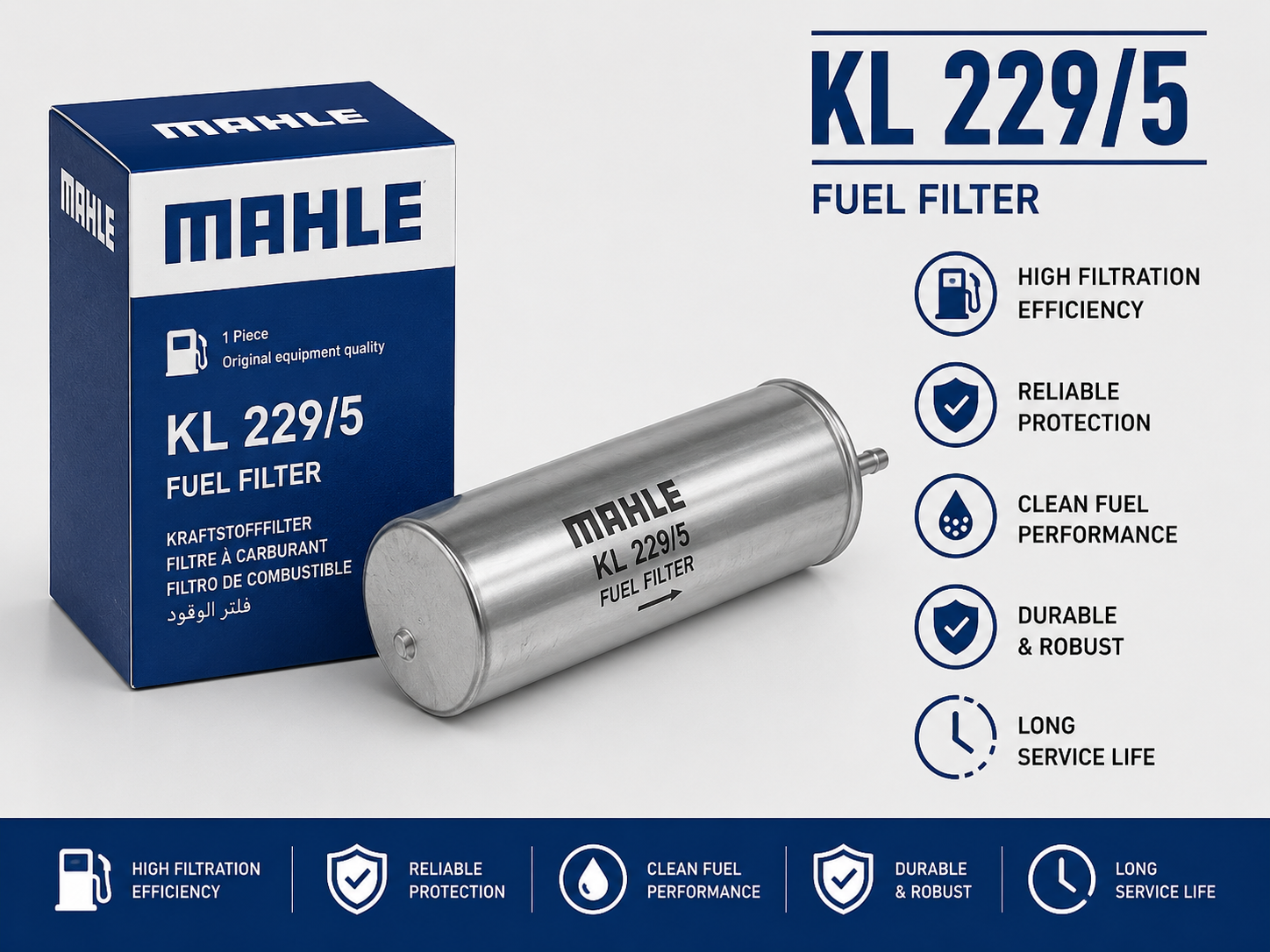 MAHLE KL 229/5 FILTER-- FUEL FILTER