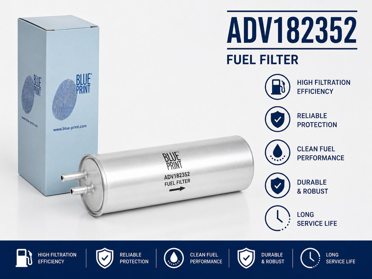 BLUE PRINT ADV182352 FILTER-- FUEL FILTER