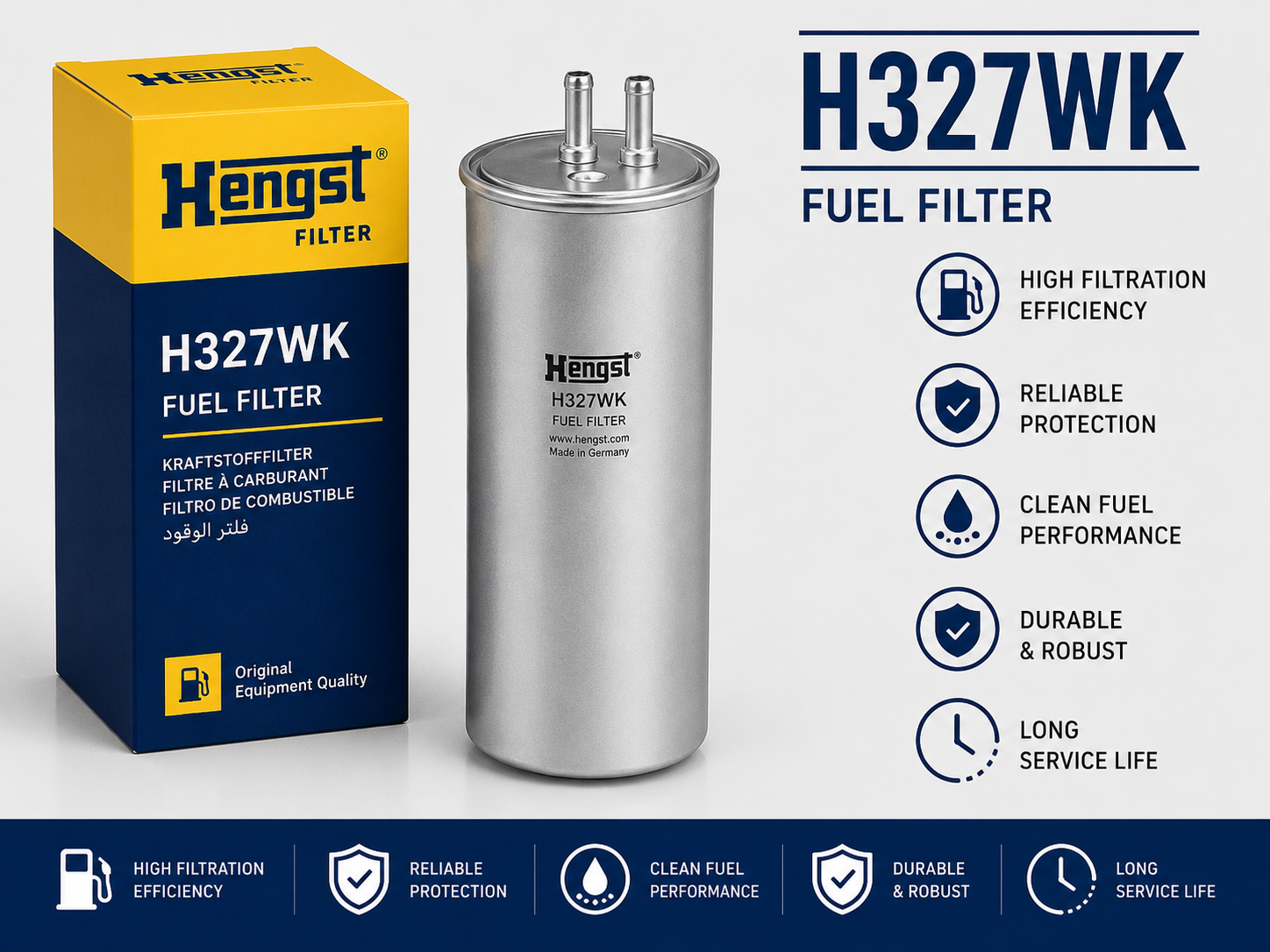 HENGST H327WK FILTER--FUEL FILTER