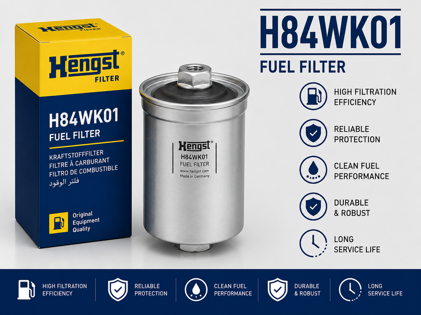 HENGST H84WK01 FILTER-- FUEL FILTER