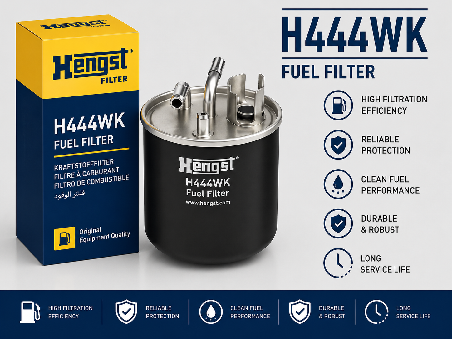 HENGST H444WK FILTER-- FUEL FILTER