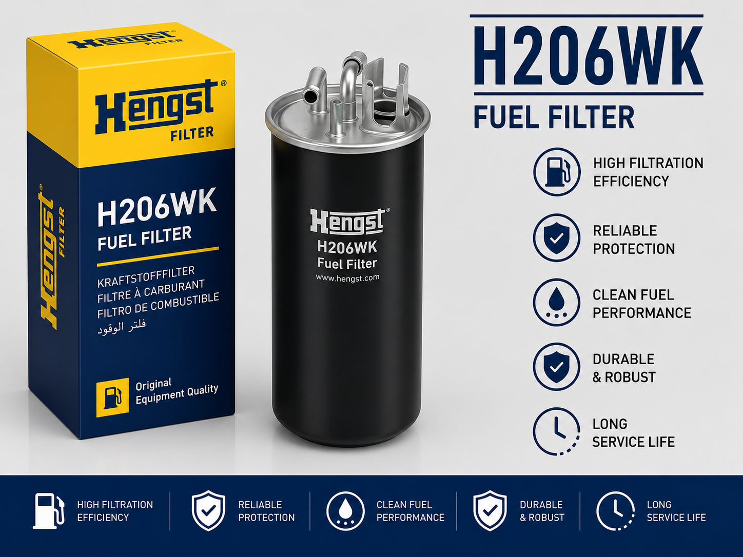 HENGST H206WK FILTER-- FUEL FILTER