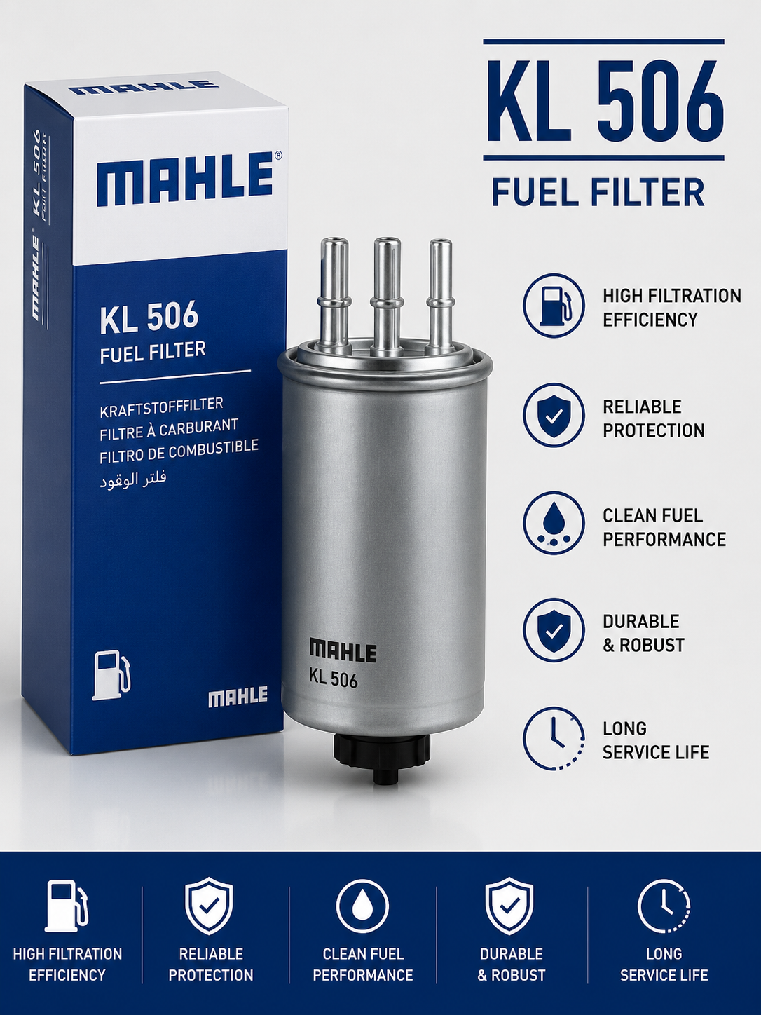MAHLE KL 506 FILTER-- FUEL FILTER