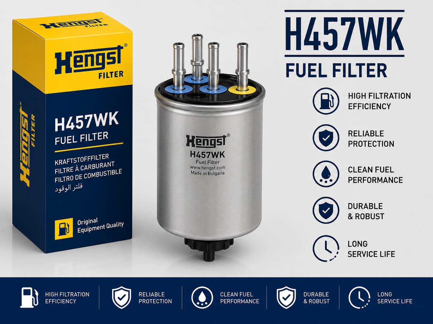 HENGST H457WK FILTER-- FUEL FILTER