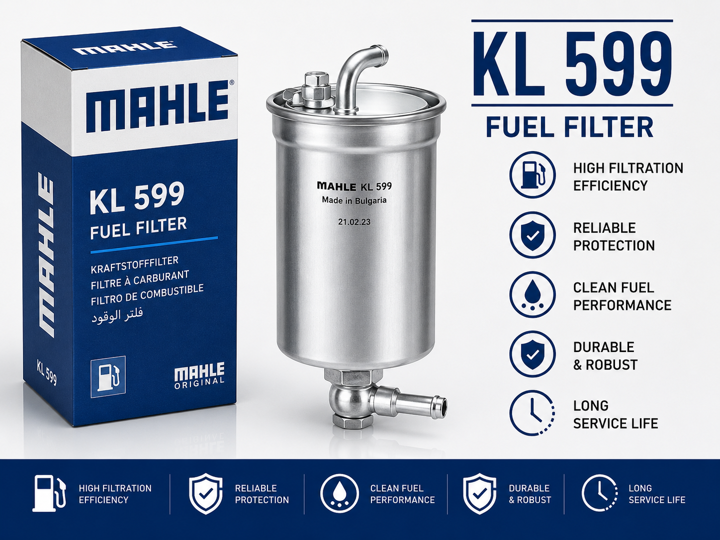 MAHLE KL 599 FILTER--FUEL FILTER