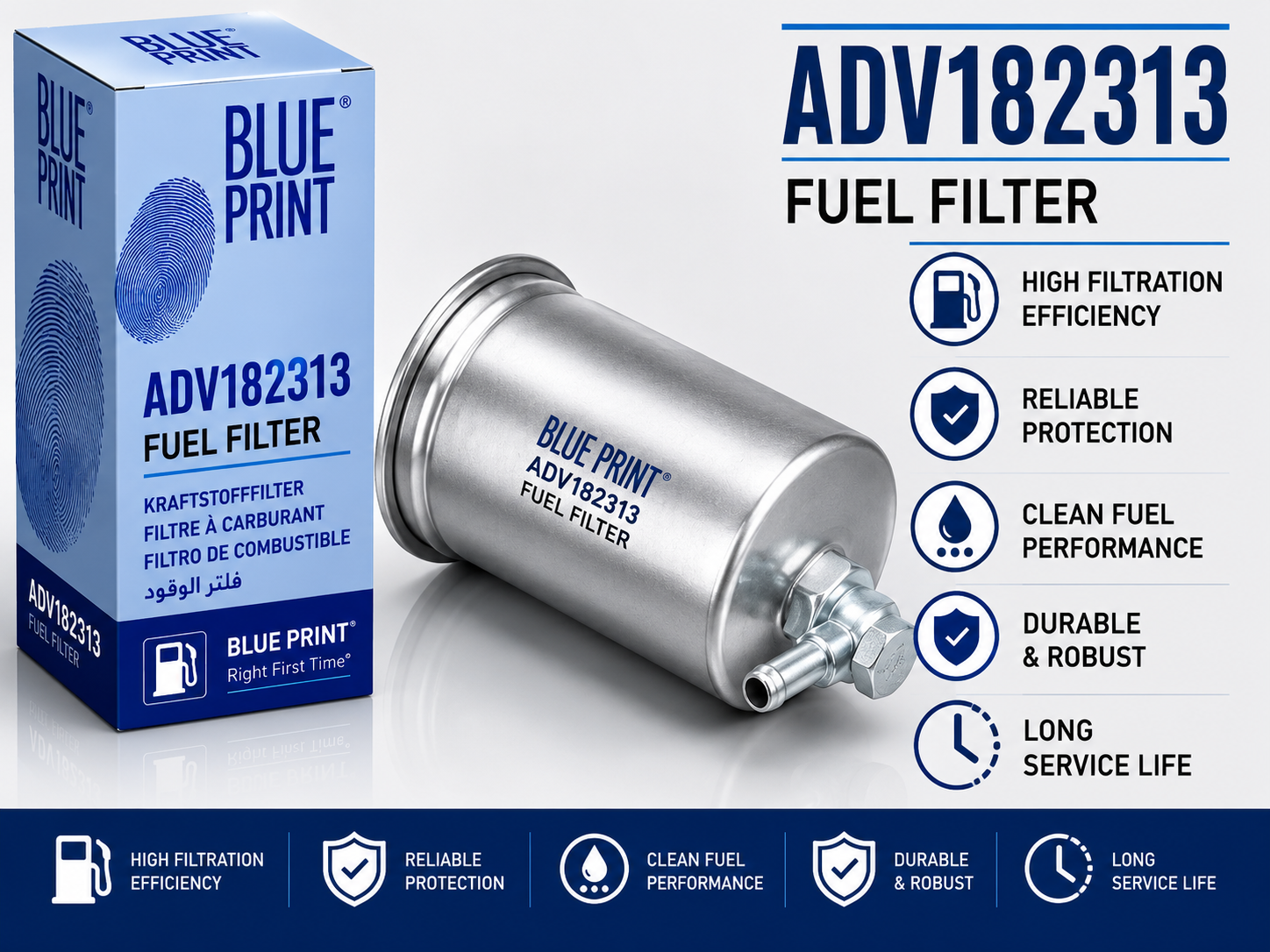 BLUE PRINT ADV182313 FILTER--FUEL FILTER