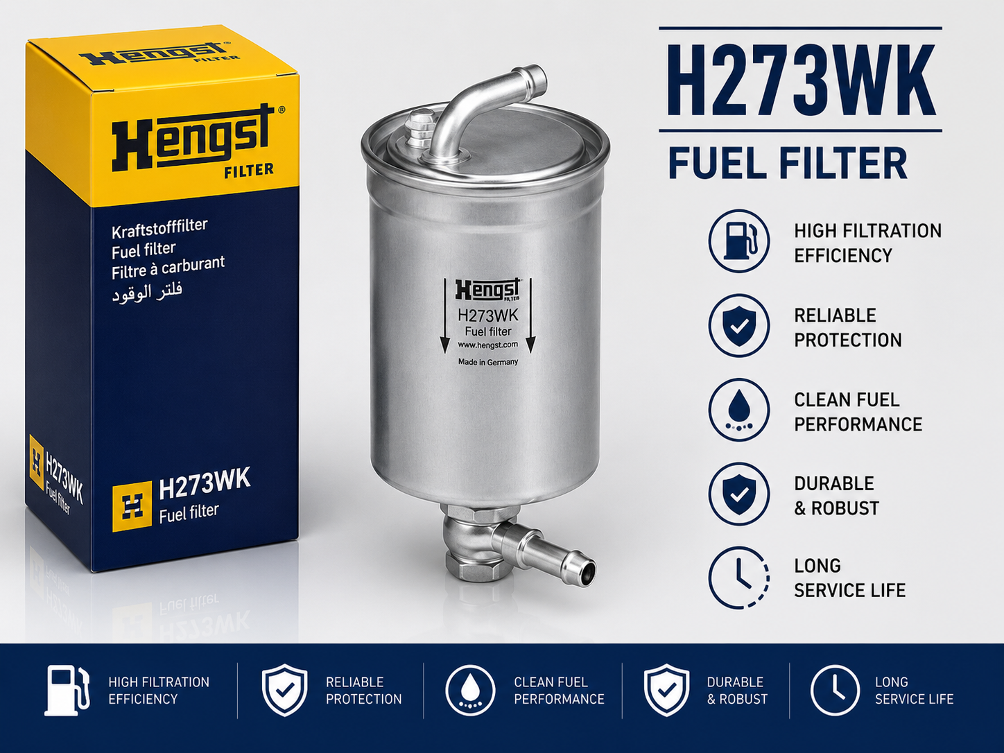 HENGST H273WK FILTER-- FUEL FILTER