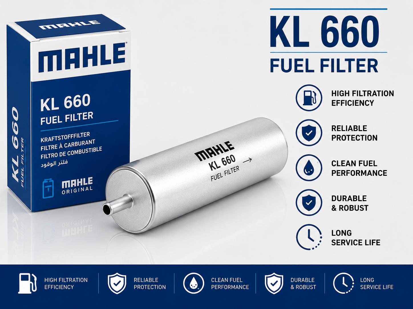 MAHLE KL 660 FILTER--FUEL FILTER