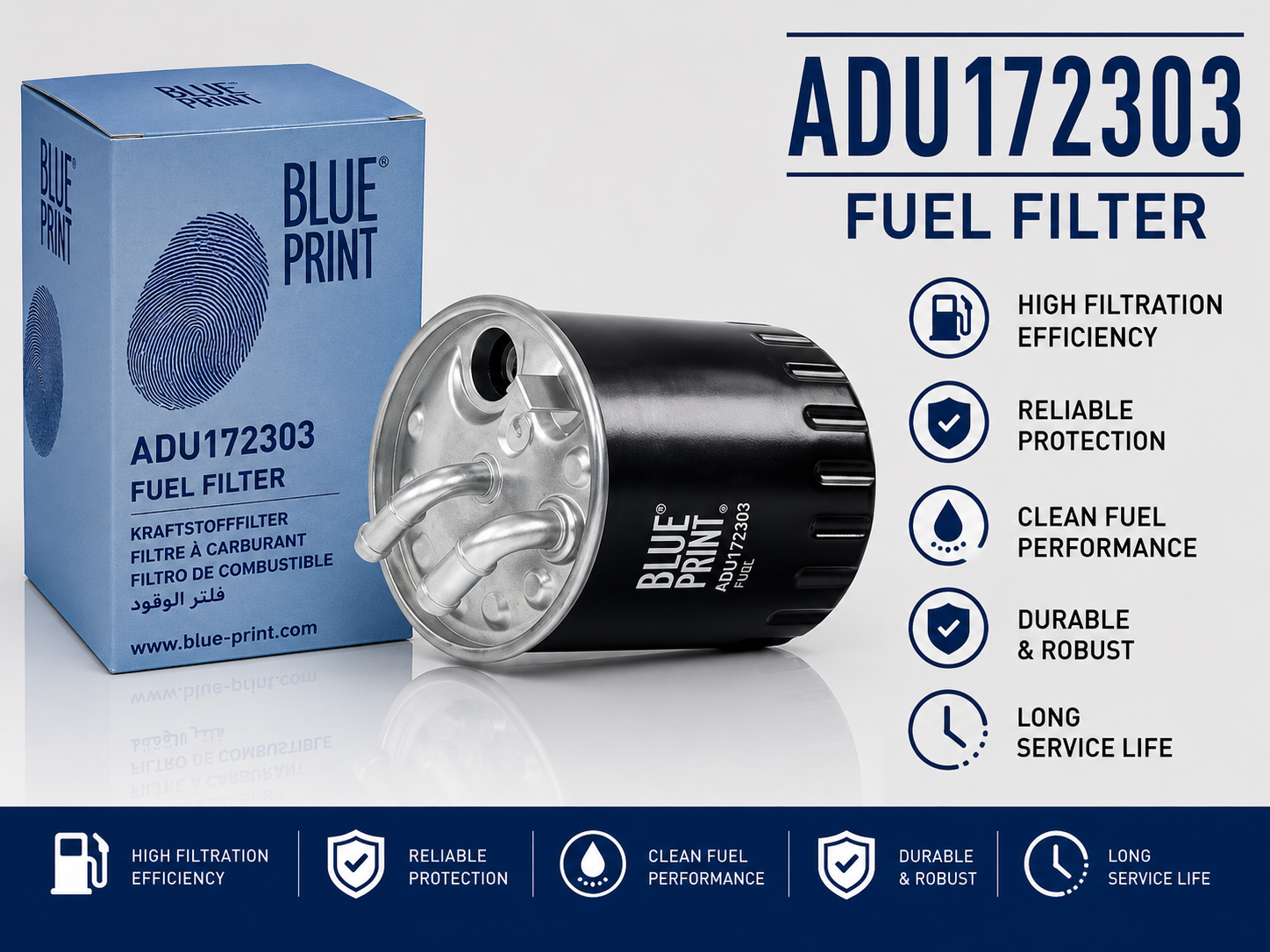 BLUE PRINT ADU172303 FILTER--FUEL FILTER