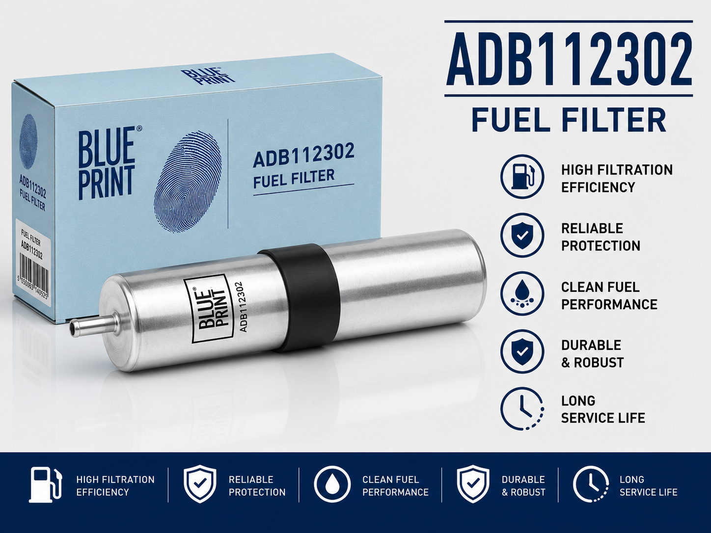 BLUE PRINT ADB112302 FILTER--FUEL FILTER