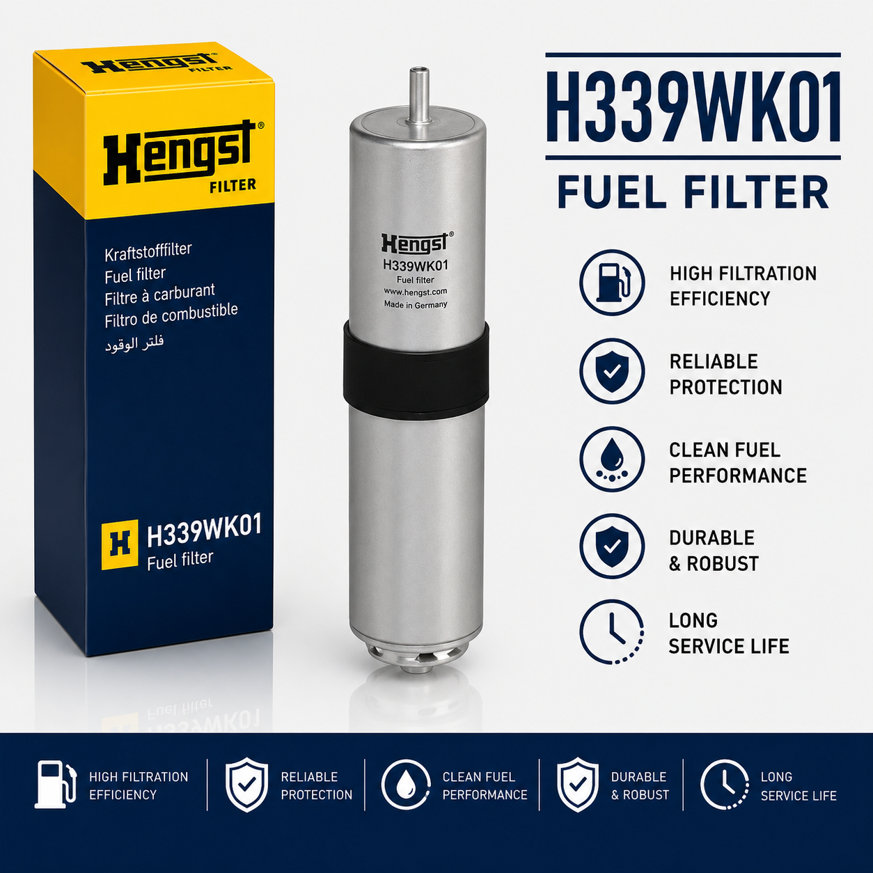 HENGST H339WK01 FILTER--FUEL FILTER