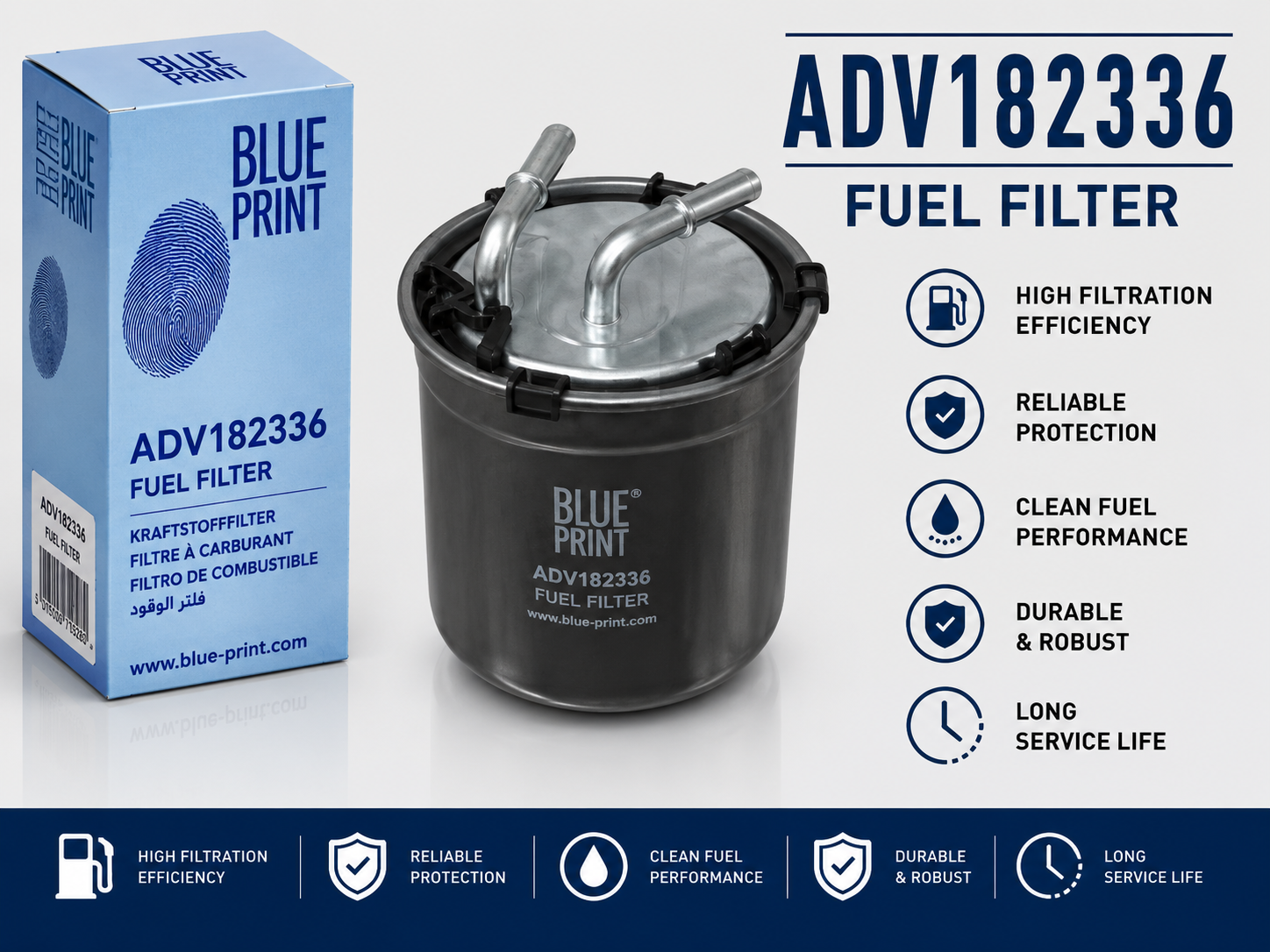 BLUE PRINT ADV182336 FILTER--FUEL FILTER