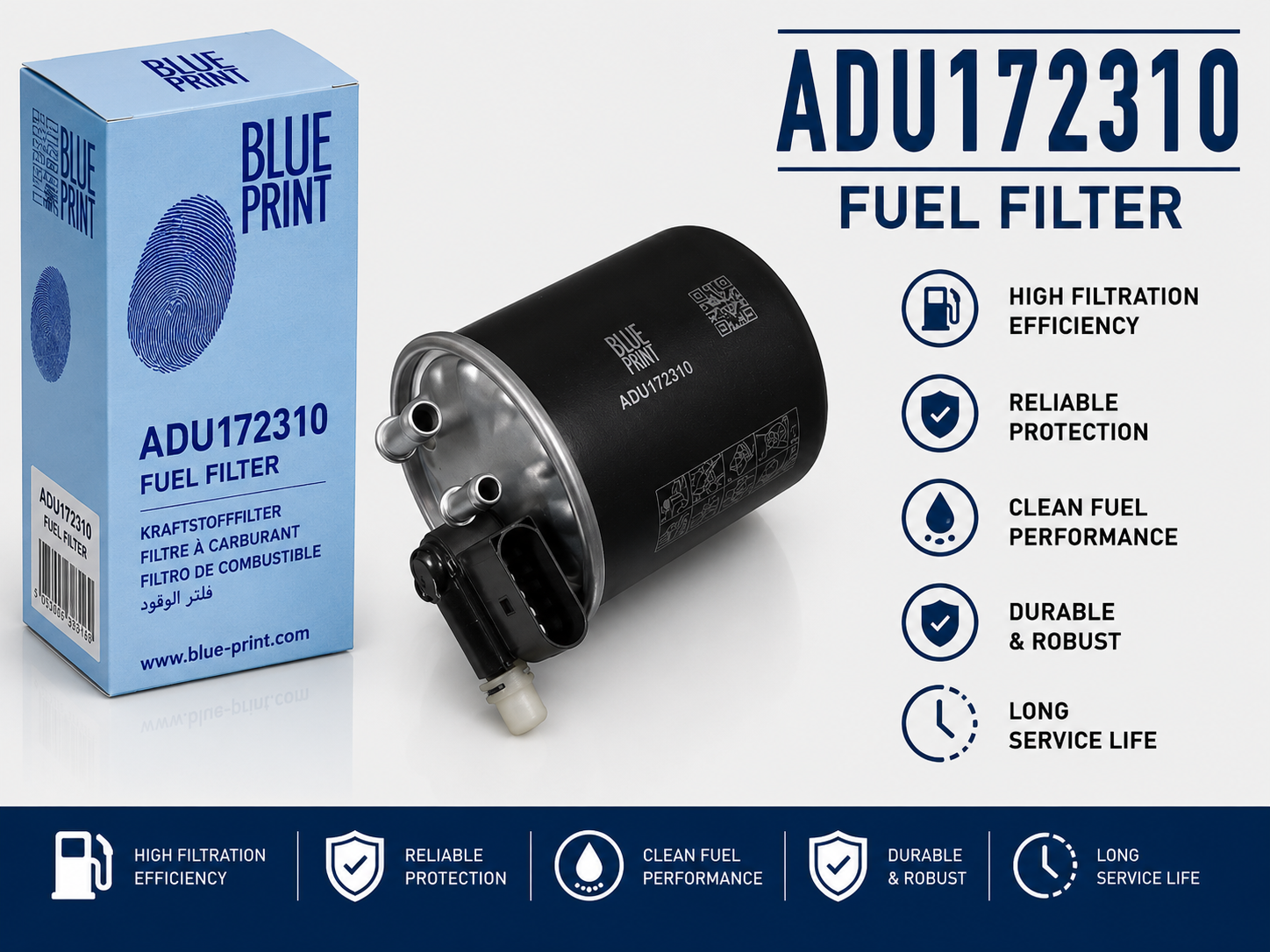 BLUE PRINT ADU172310 FILTER--FUEL FILTER