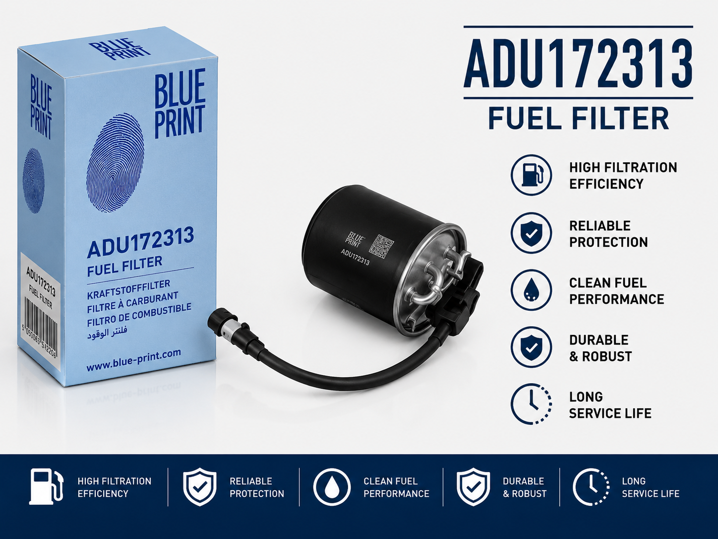 BLUE PRINT ADU172313 FILTER--FUEL FILTER
